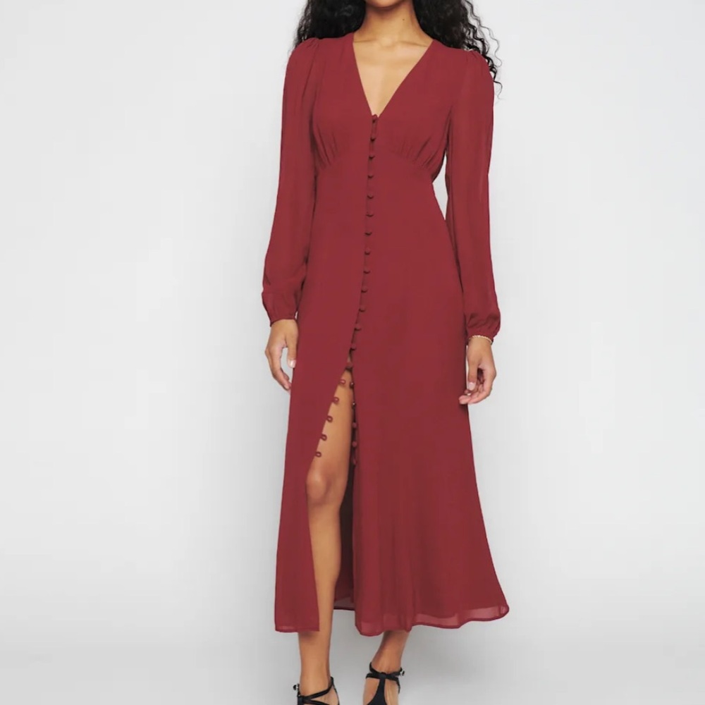 Reformation Brogan Dress Chianti